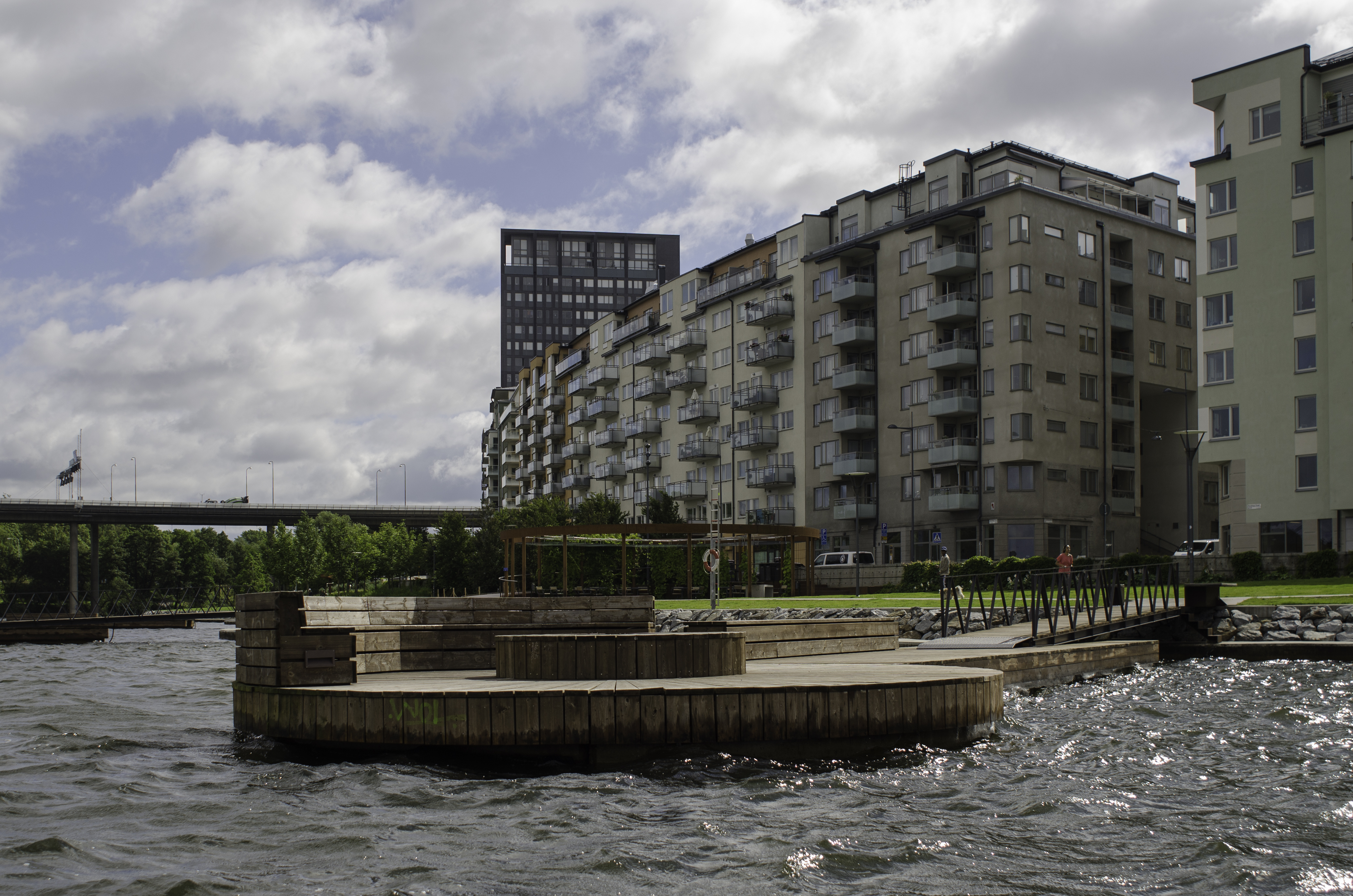Brygga i Hornsbergs strandpark