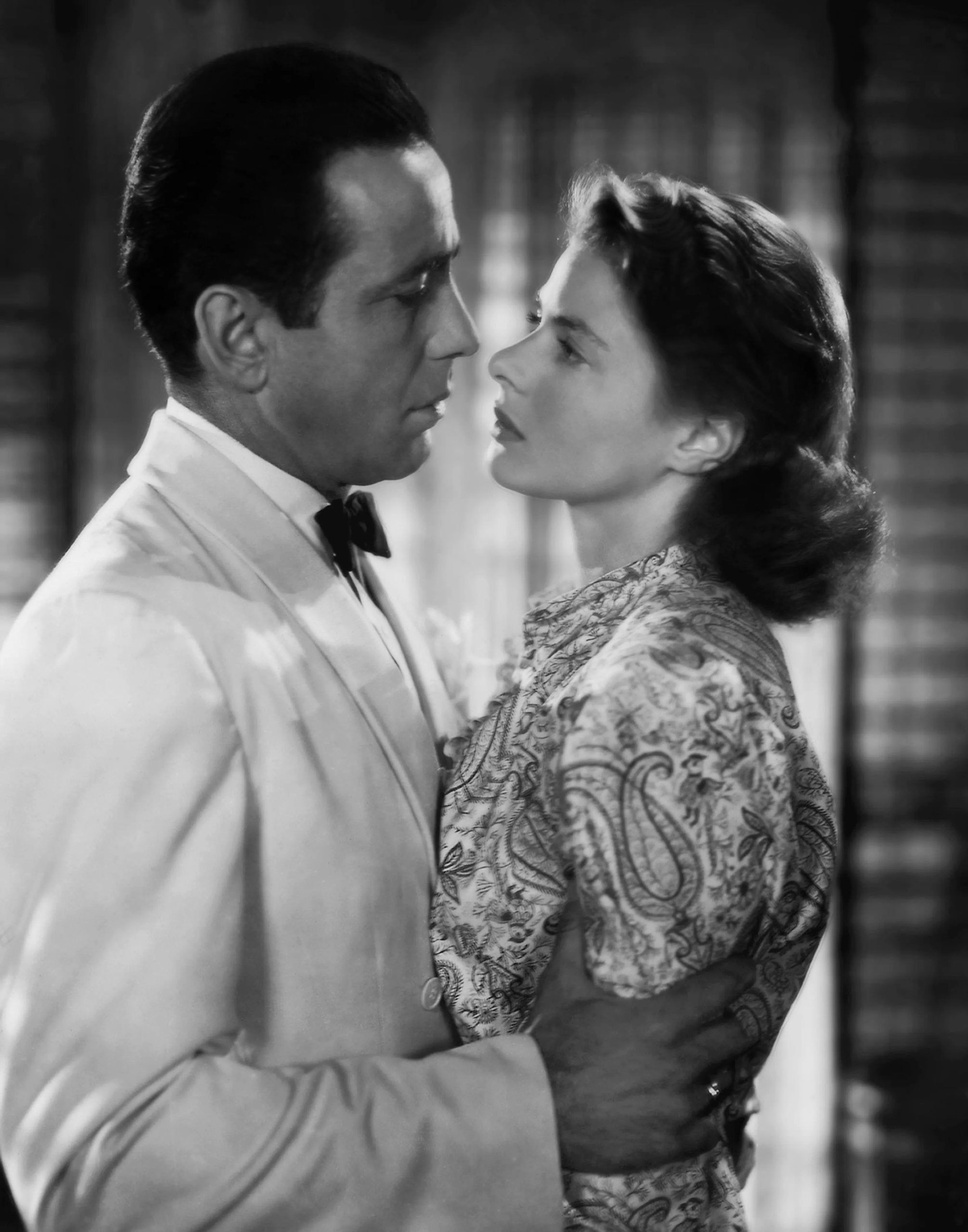 Humphrey Bogart som Rick och Ingrid Bergman som Ilsa i Casablanca 1942