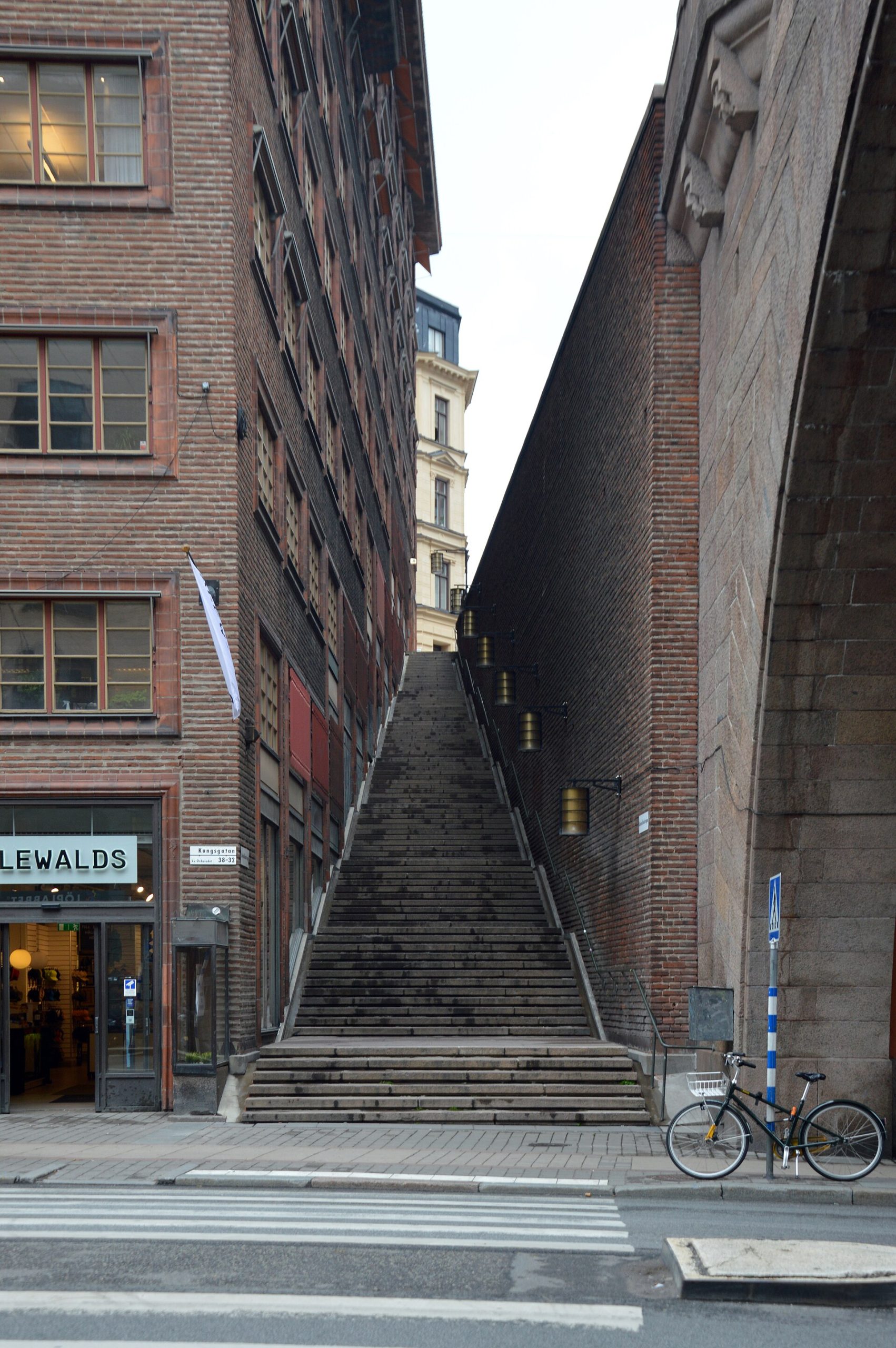 Malmskillnadstrappan sedd från Kungsgatan