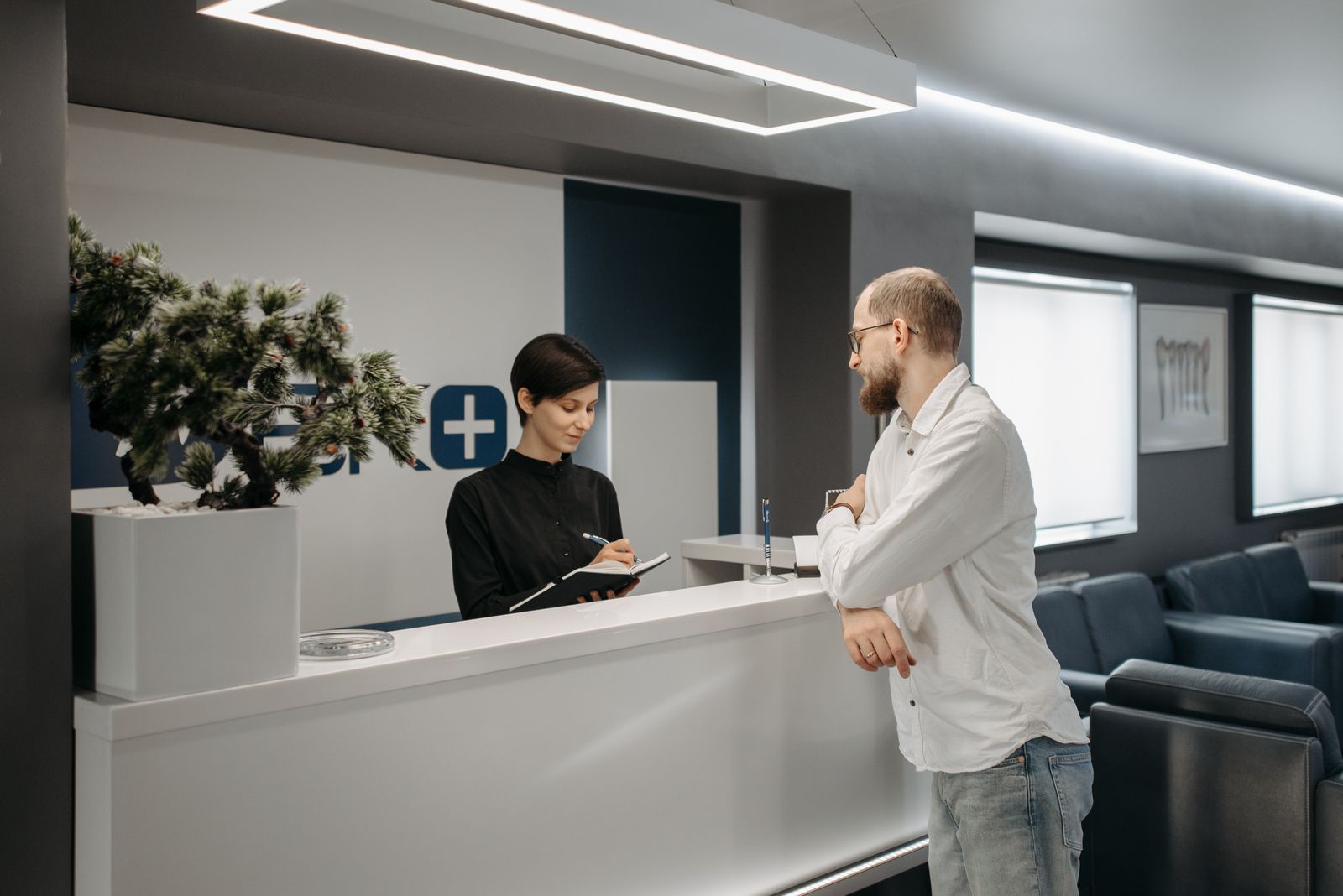 Reception på en vårdcentral