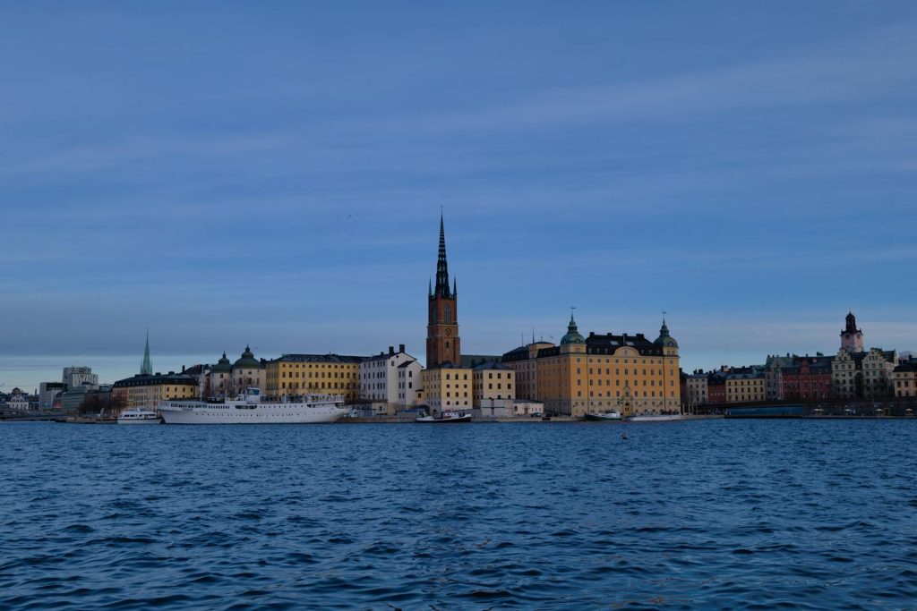 Stockholms innerstad sedd från vattnet