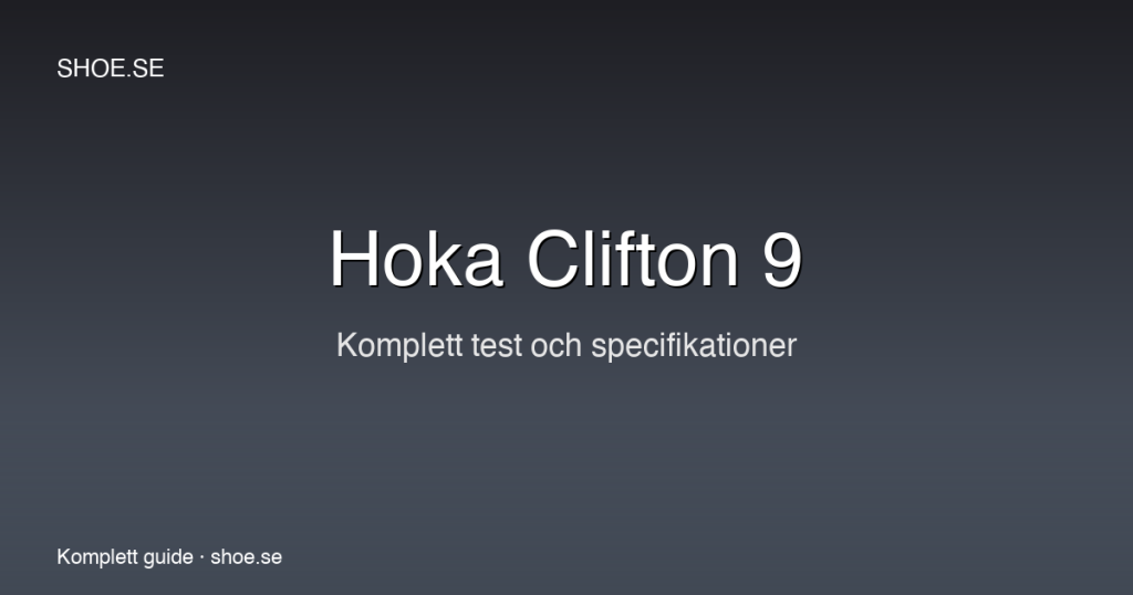 Hoka Clifton 9