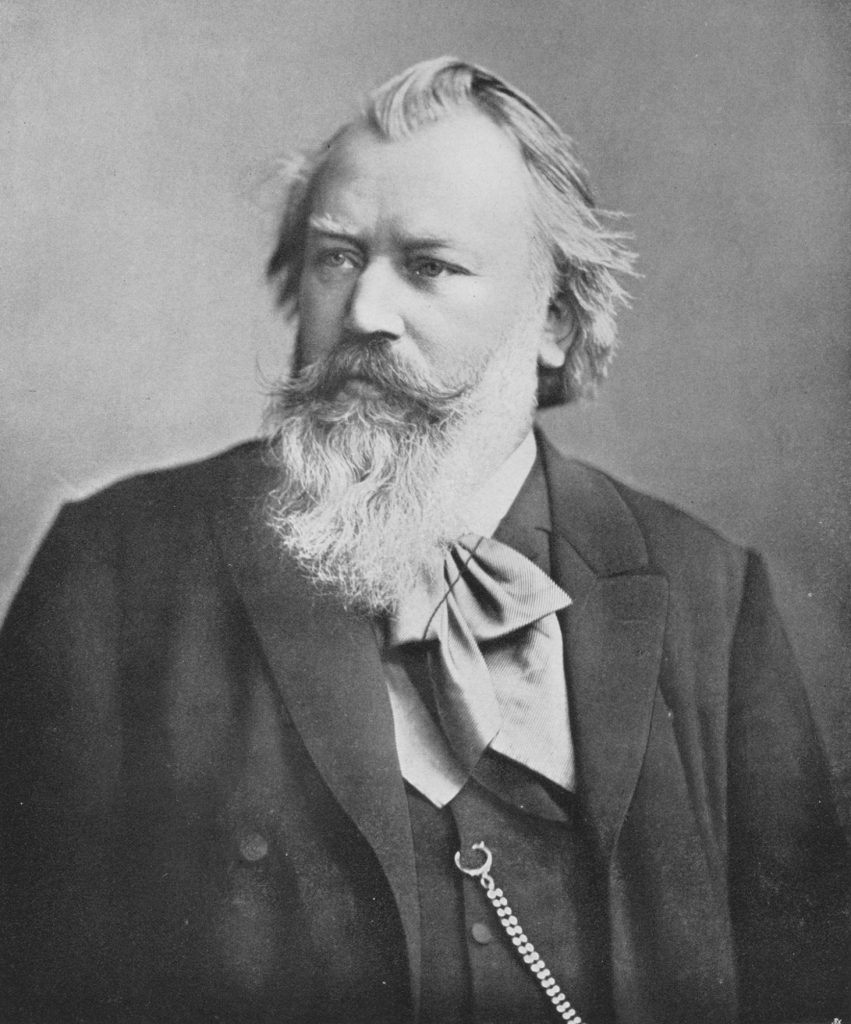 Porträtt av Johannes Brahms