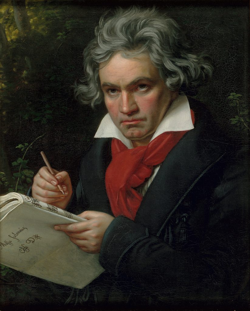Porträtt av Ludwig van Beethoven