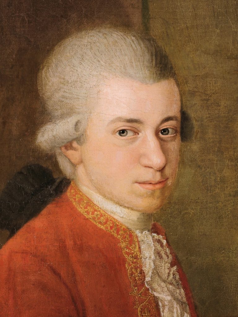 Porträtt av Wolfgang Amadeus Mozart