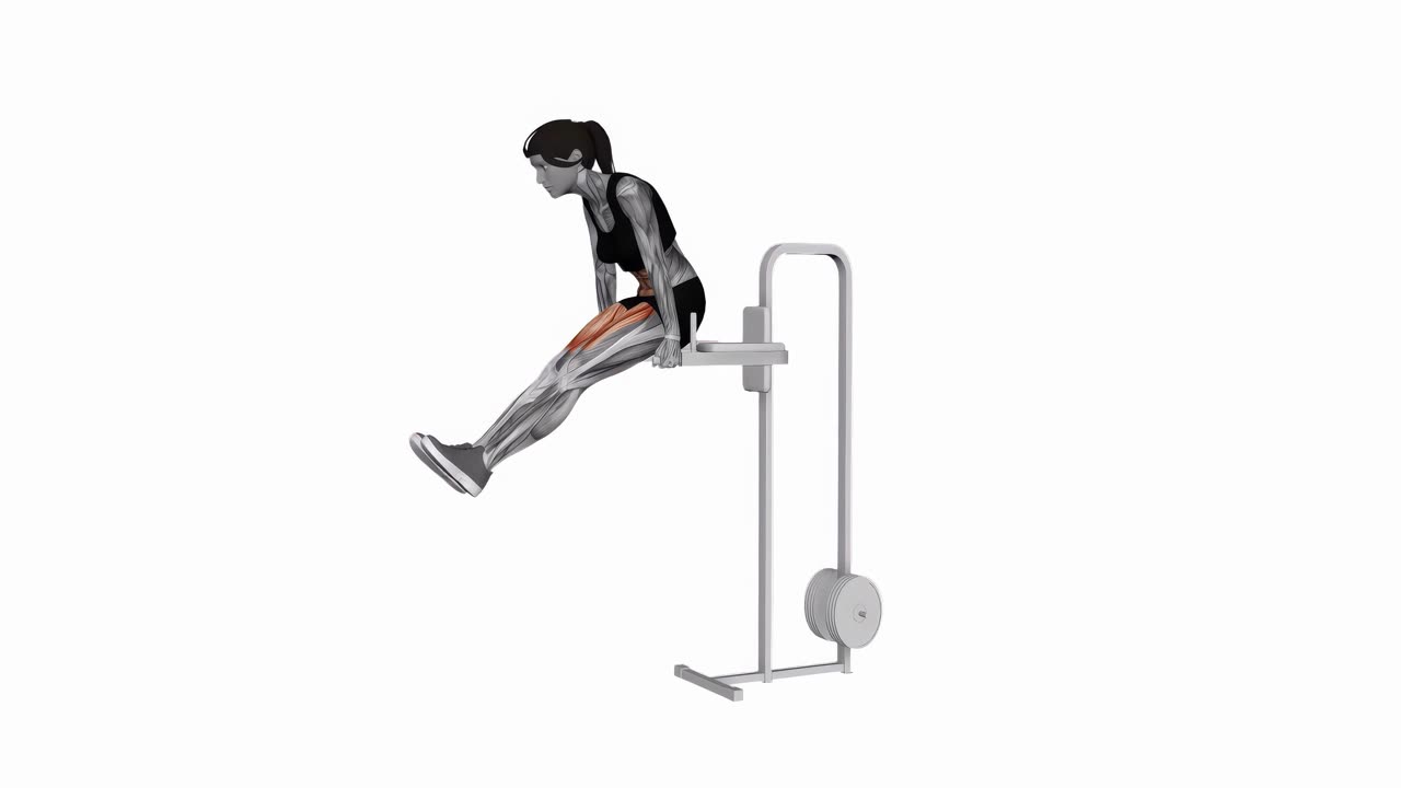 Knälyft i dipstation - slutposition