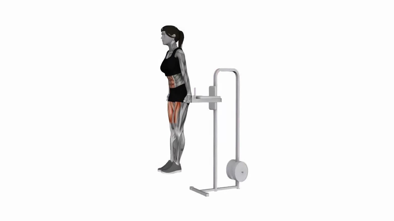 Knälyft i dipstation - startposition