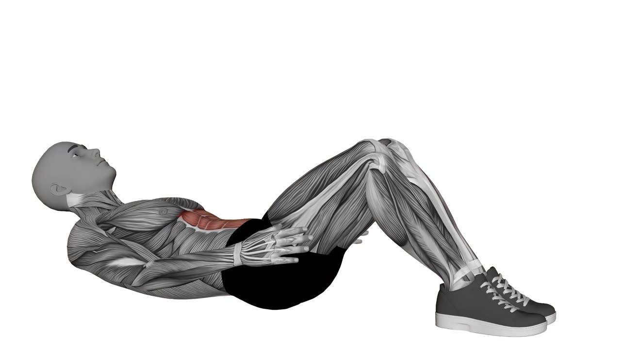 Crunch med håll - startposition