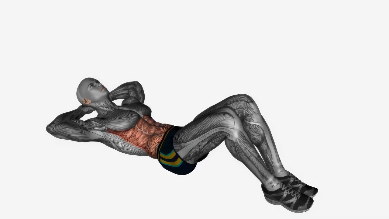 Alternerande sneda sit-ups - startposition