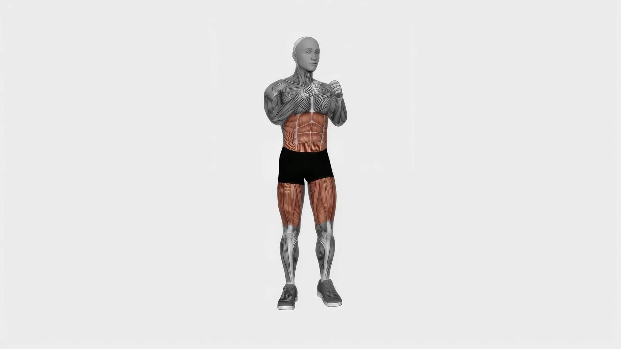 Knälyft med rotation - startposition