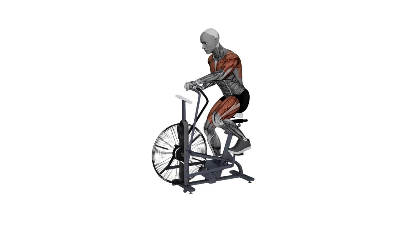 Airbike snabb fart - slutposition