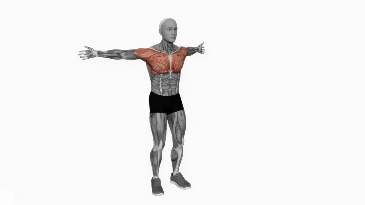 Armsving med kramarörelser - startposition