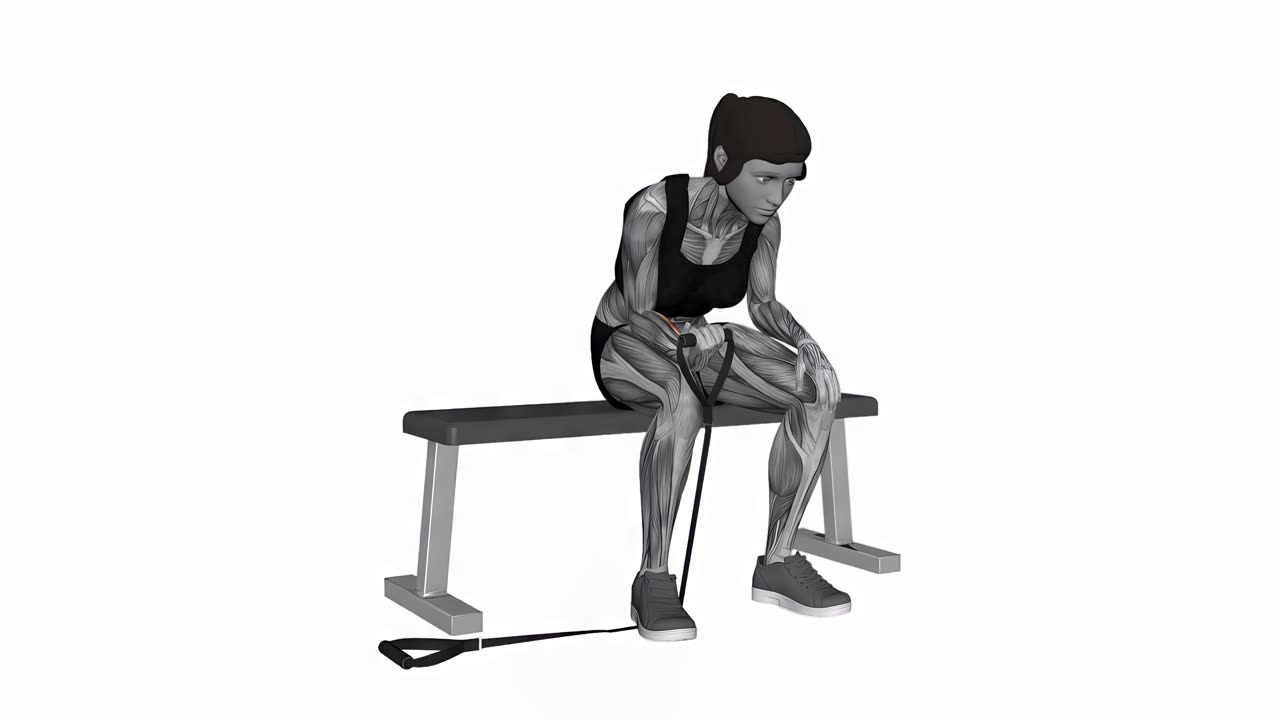 Handledsflexion med band - slutposition