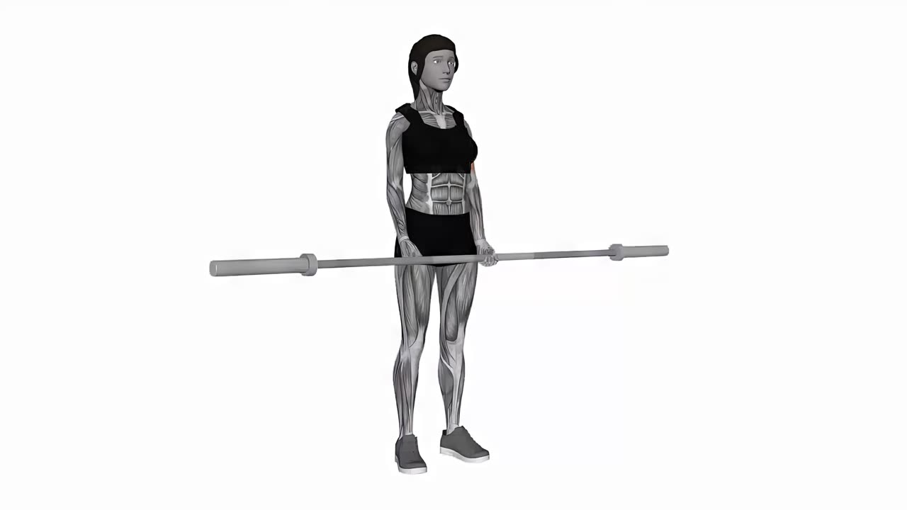 Alternerande skivstångscurl - startposition