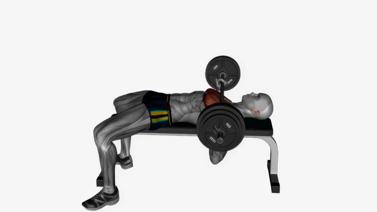 Bänkpress med skivstång - startposition