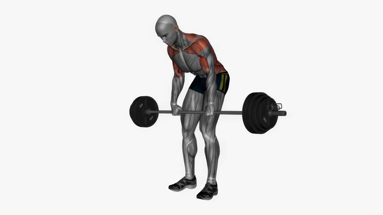 Skivstångsrodd med överhandsgrepp - startposition