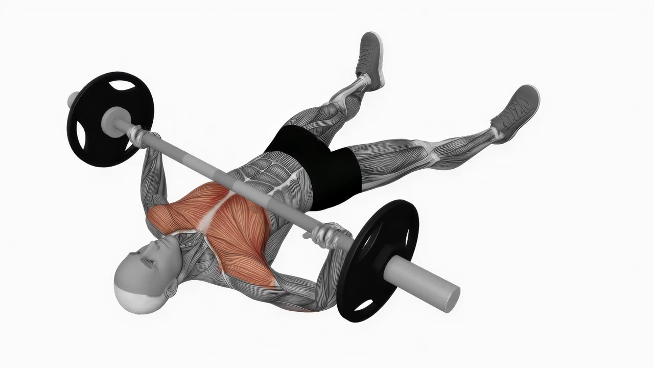 Floor press med skivstång - startposition