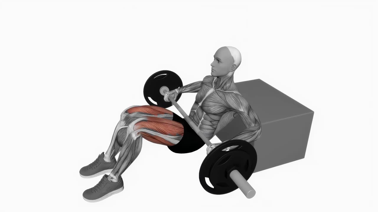 KAS glute bridge med skivstång - startposition