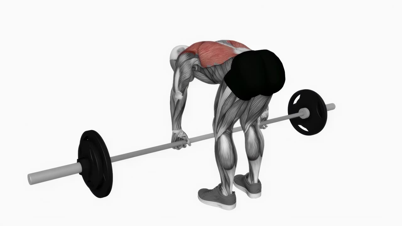 Pendlay-rodd med skivstång - startposition