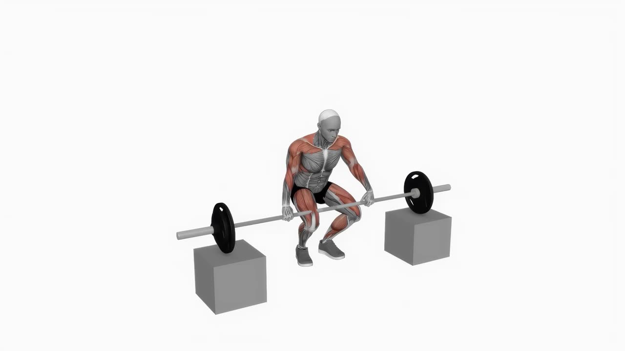 Frivändning från block med skivstång - startposition