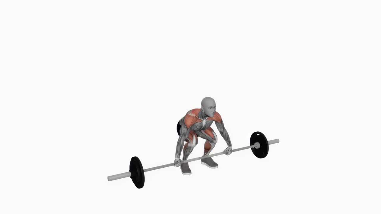 Skivstångsfrivändning med splitgrepp - startposition