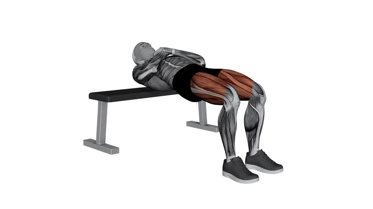 Hip thrust med kroppsvikt - slutposition