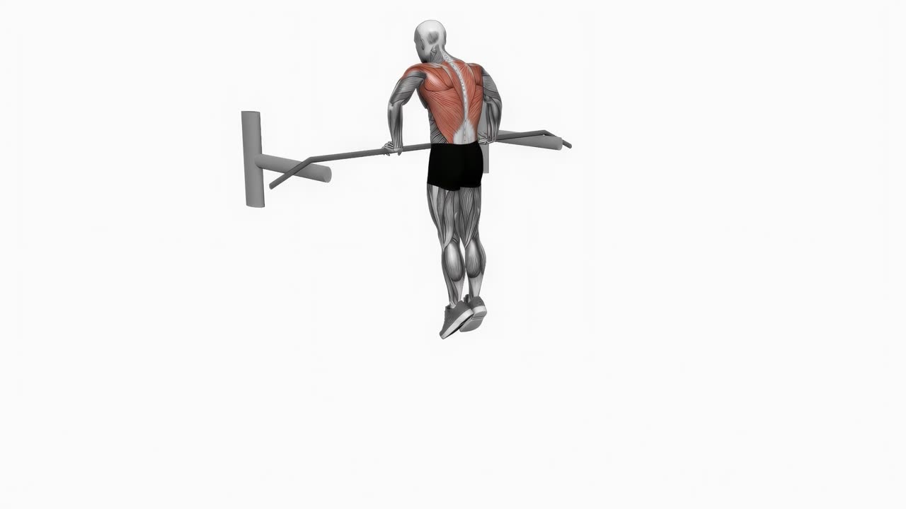 Muscle-up i kroppsvikt - slutposition