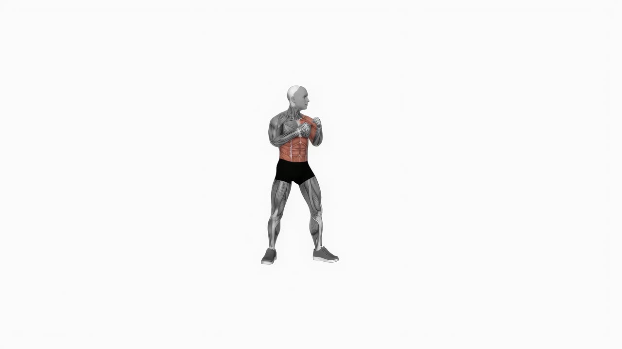 Boxning vänster uppercut - startposition