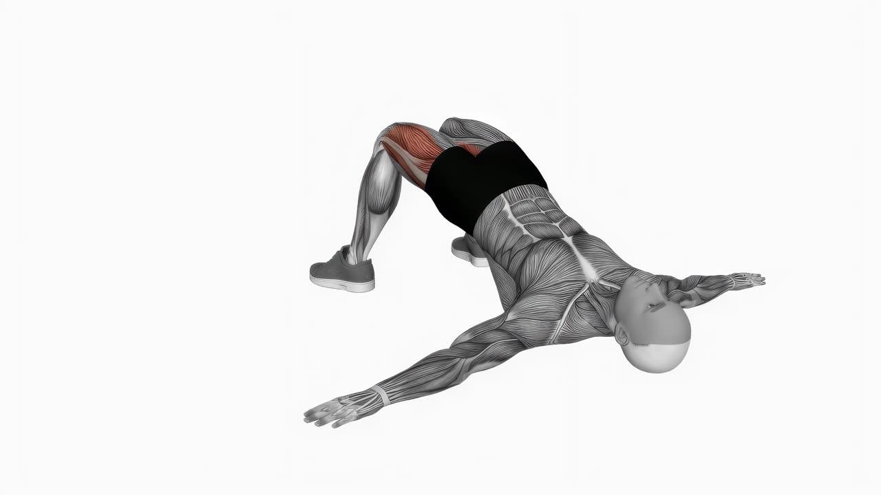 Sätesbrygga med höftabduktion - slutposition