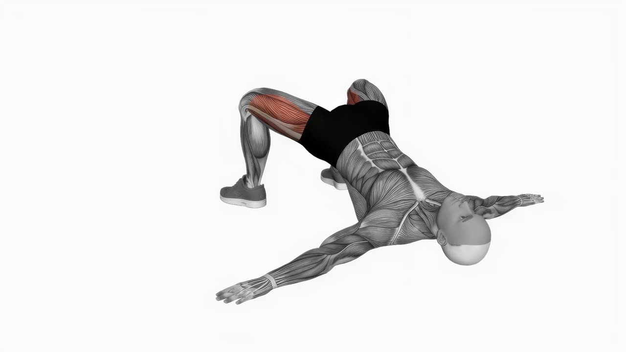 Sätesbrygga med höftabduktion - startposition