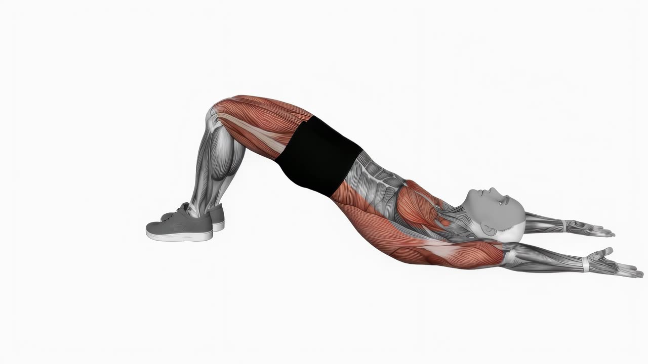 Sätesbrygga, Setu Bandhasana - slutposition