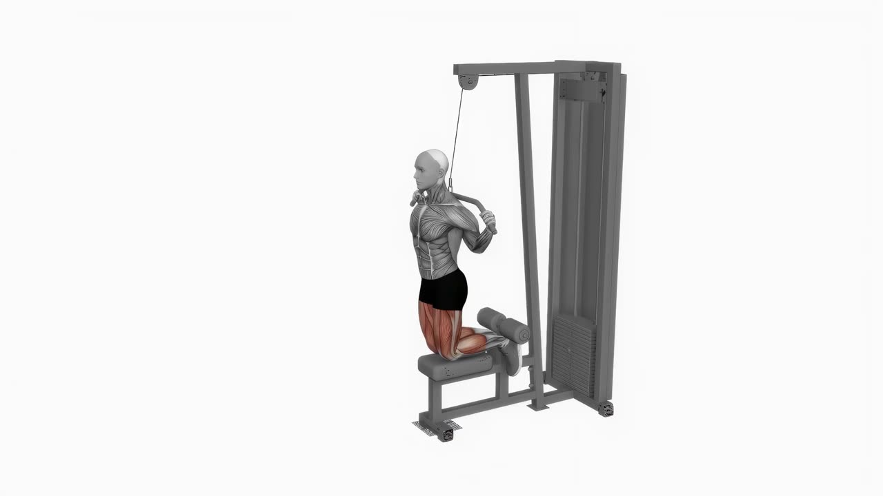 Kabelassisterad omvänd lårcurl - startposition