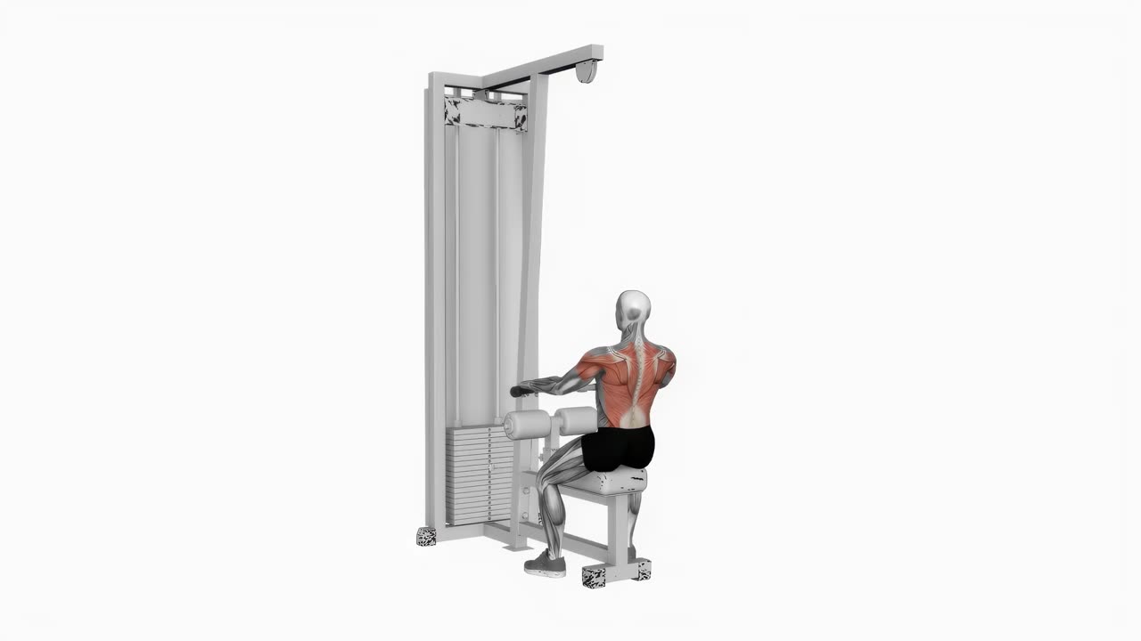 Sittande kabelrodd underifrån - startposition