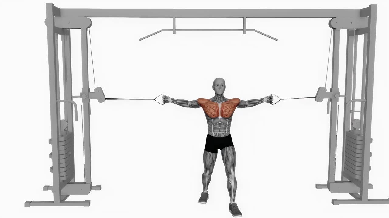 Horisontell kabelflyes - startposition