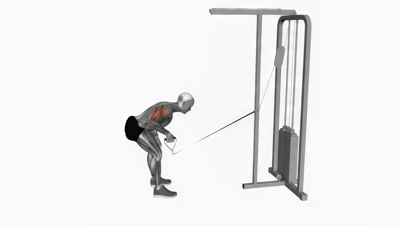 Kickback vid kabel med neutralt grepp - startposition