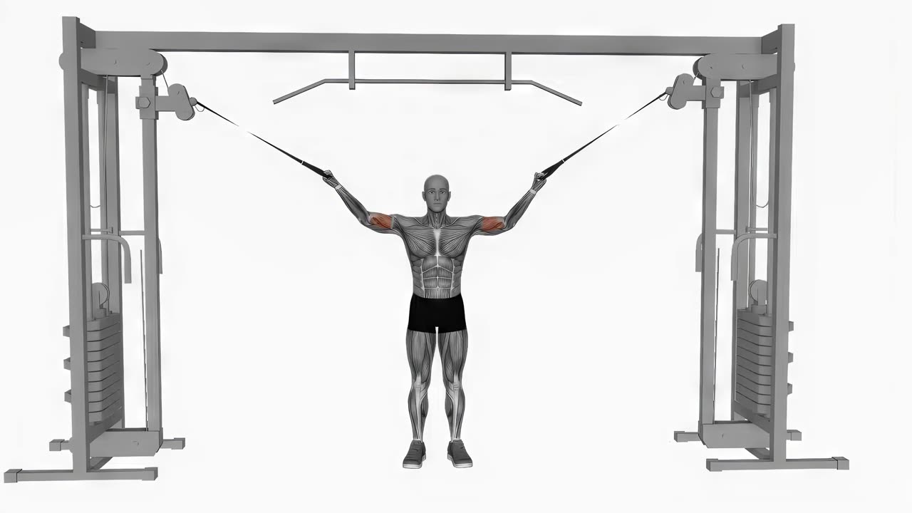 Overhead curl i kabel - startposition