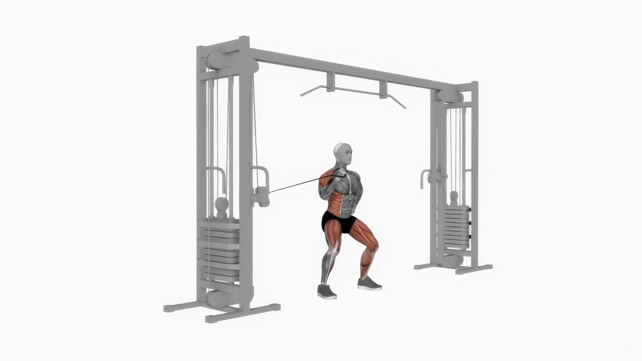 Roterande kabelpress overhead - startposition