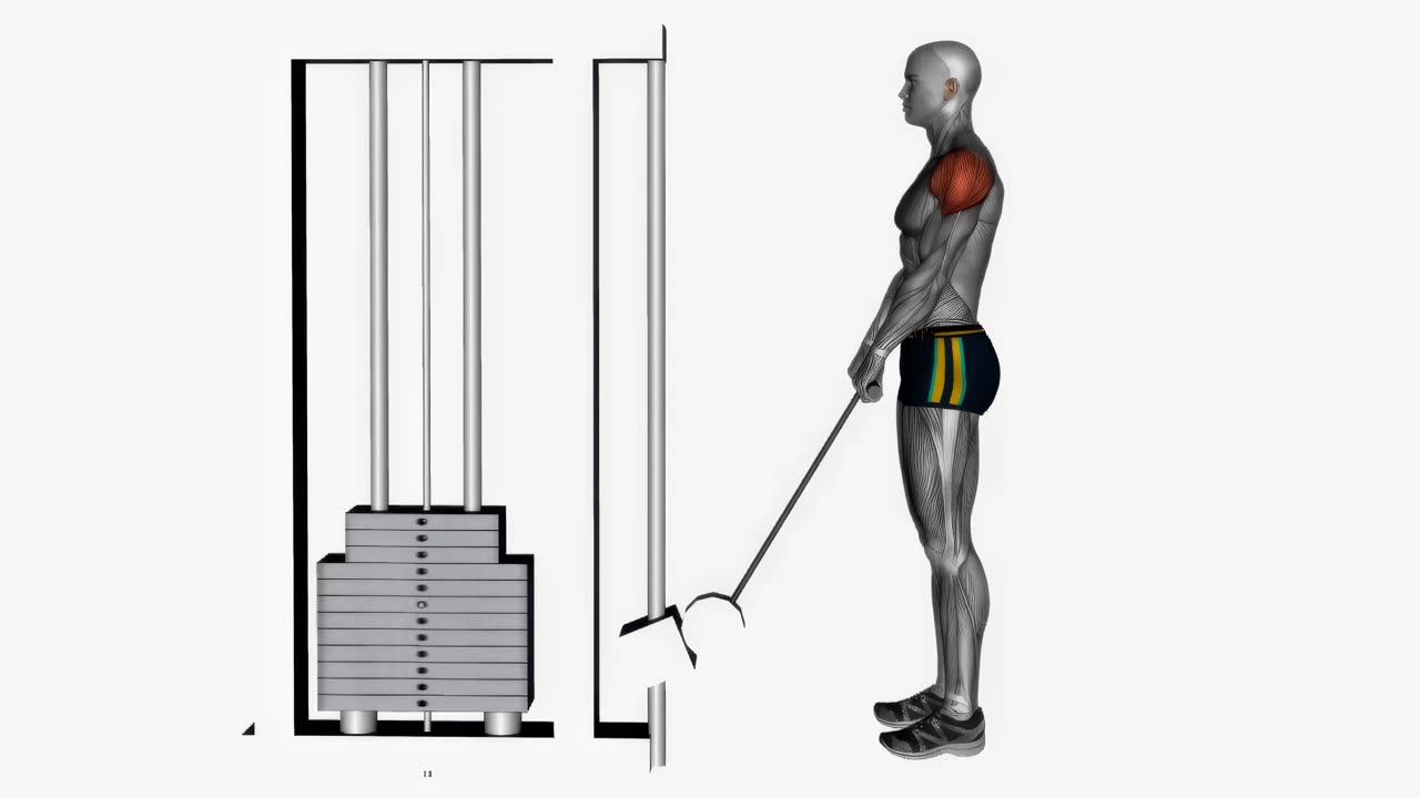 Kabelaprodd med stång - startposition