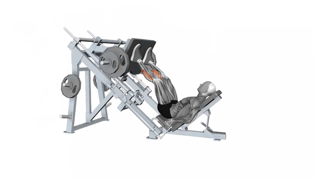 Vadpress i benpress - startposition