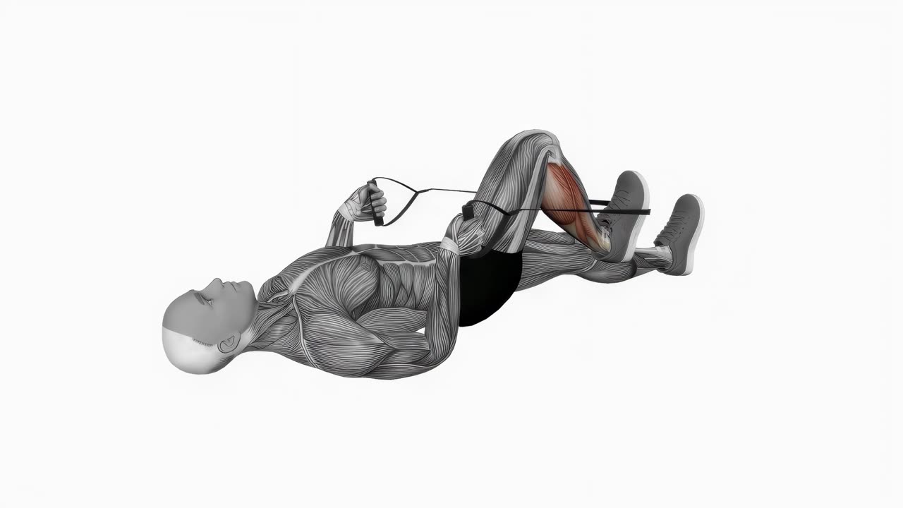 Vadstretching med rep - slutposition