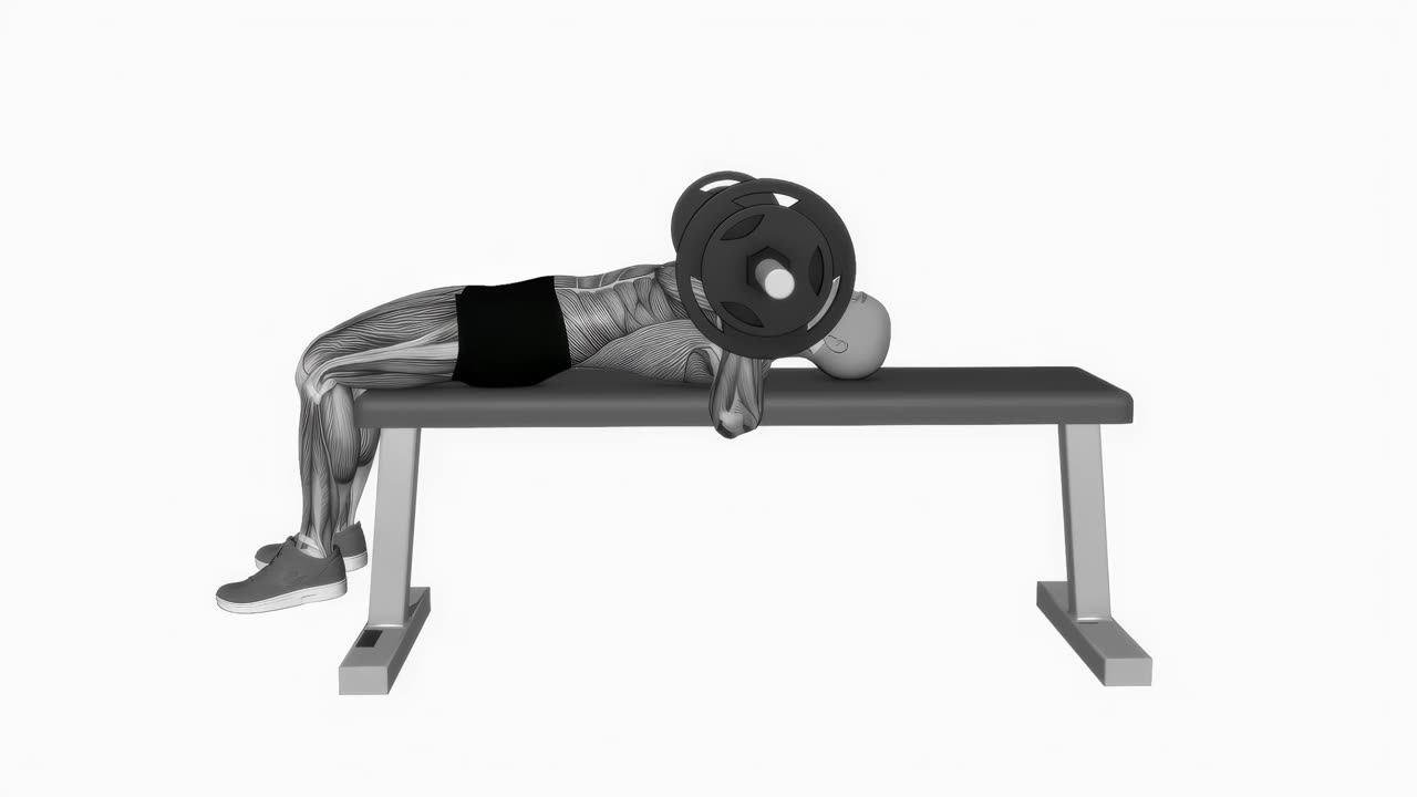 Bänkpress med skivstång – korrekt grundposition - startposition