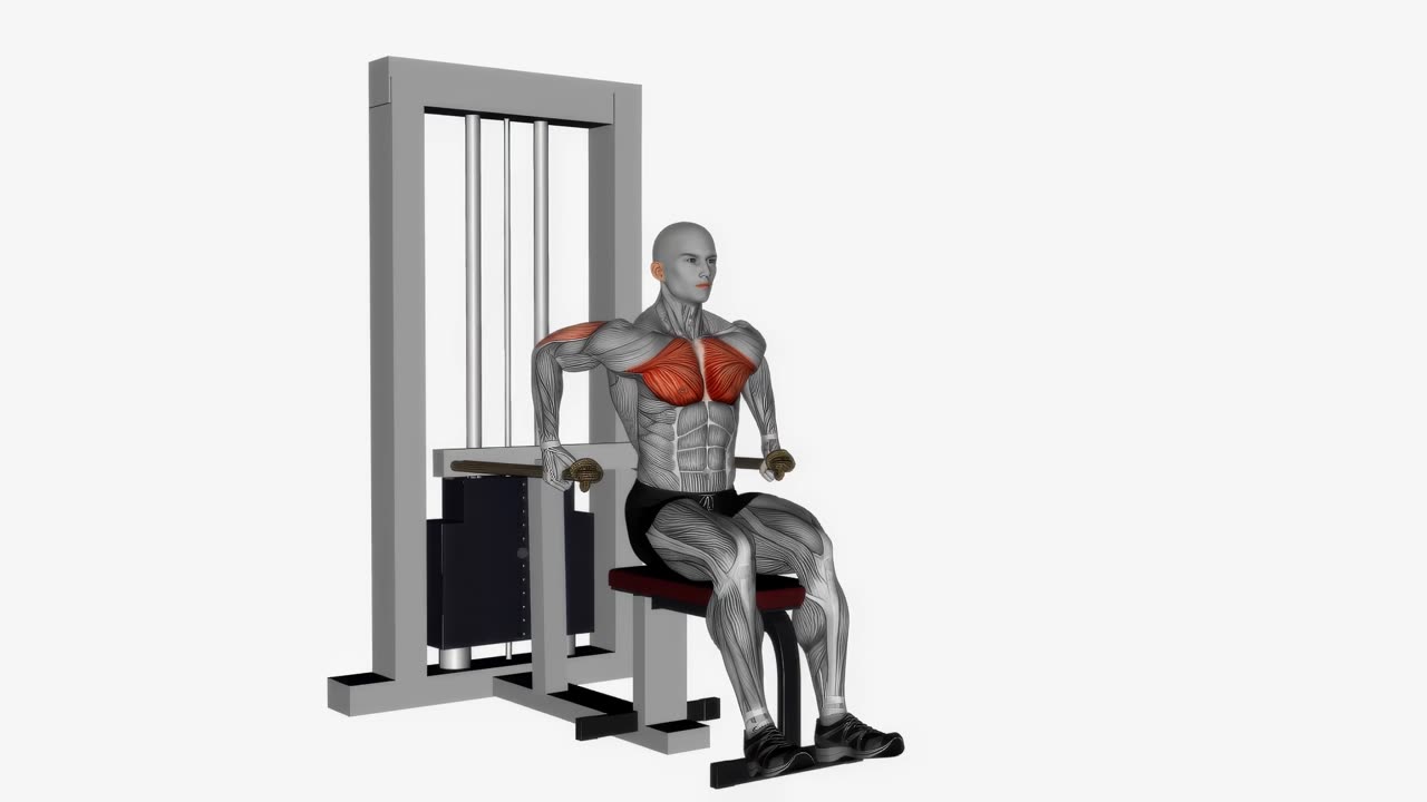 Bröstdips i maskin (sittande) - startposition