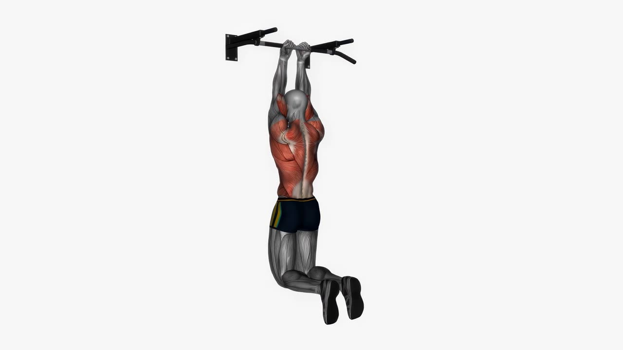 Chins med smalt underhandsgrepp - startposition