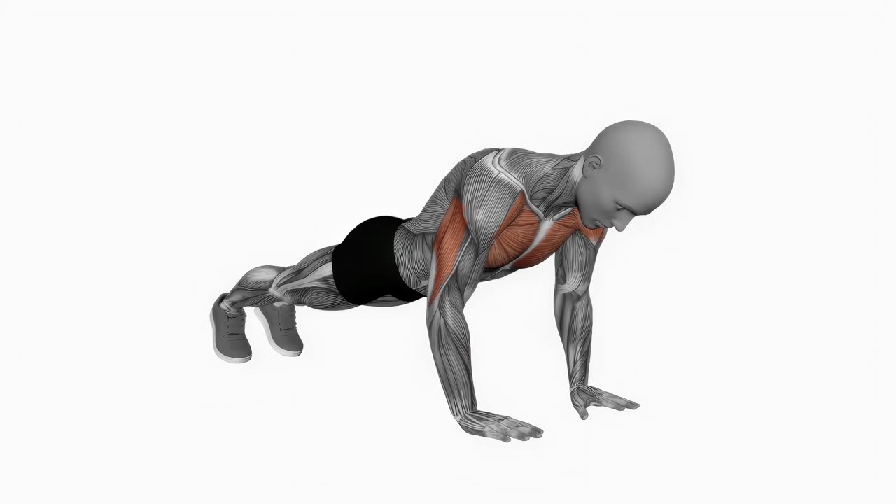 Armhävning med smalt grepp - startposition