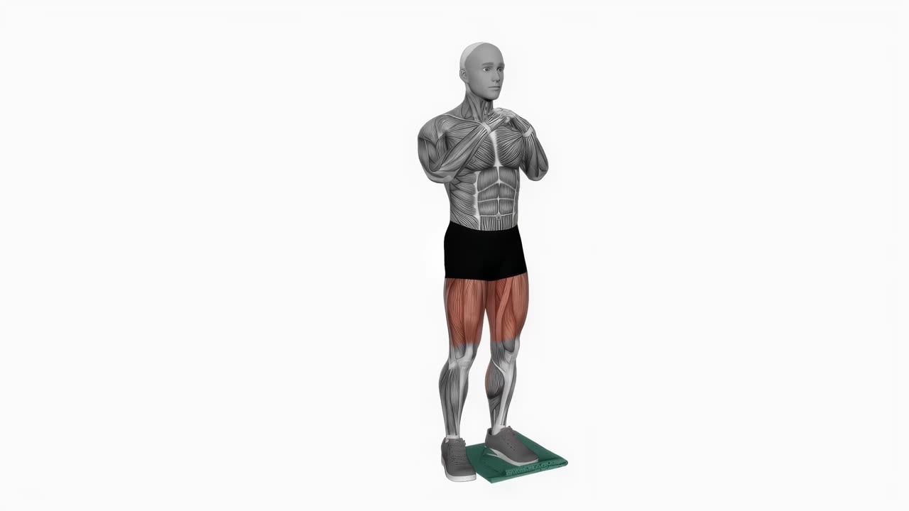Curtsy-utfall med handduksglid - startposition