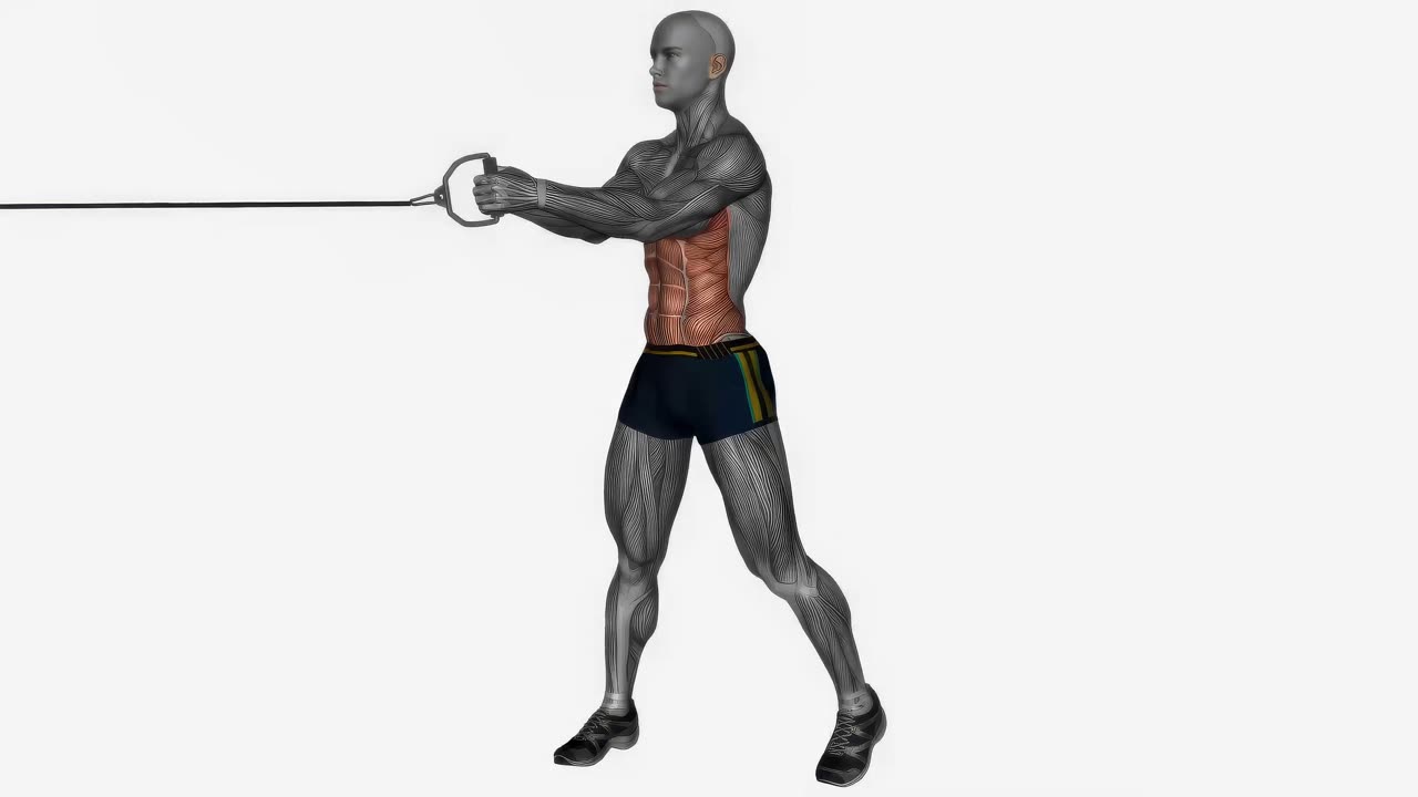 Diagonal kabeldrag - startposition