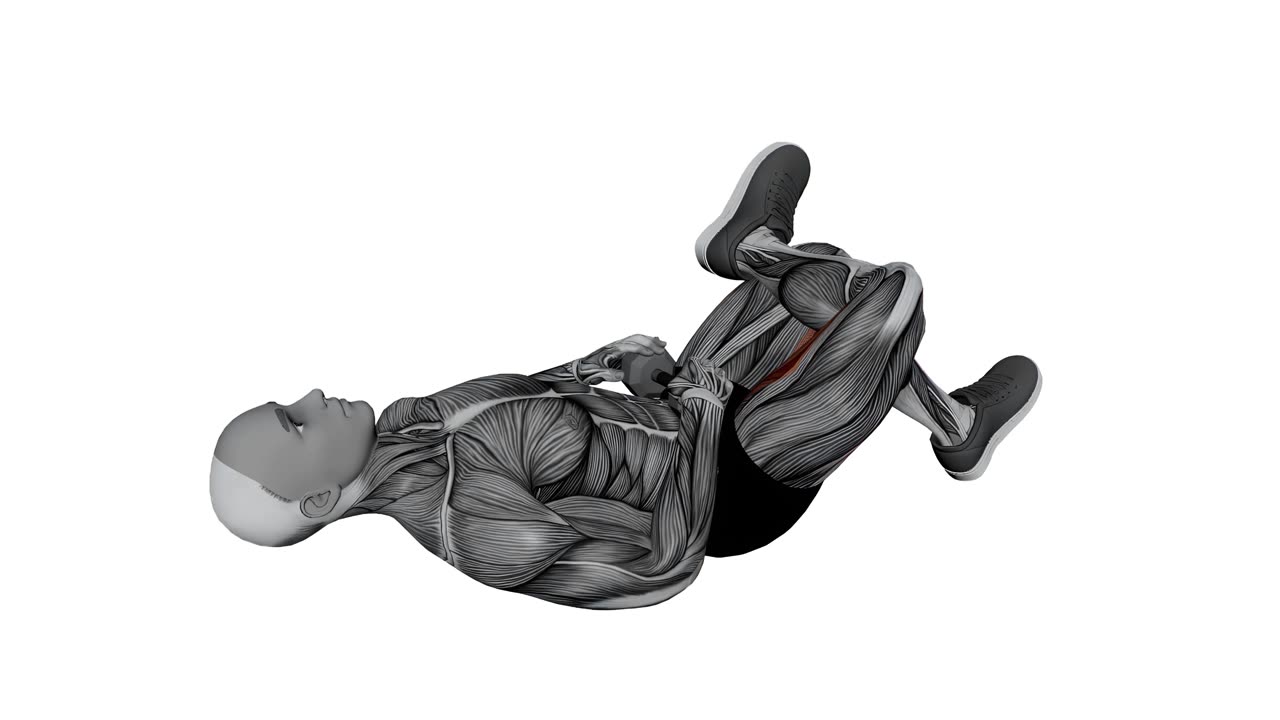 Hip thrust med hantel, figur fyra - startposition