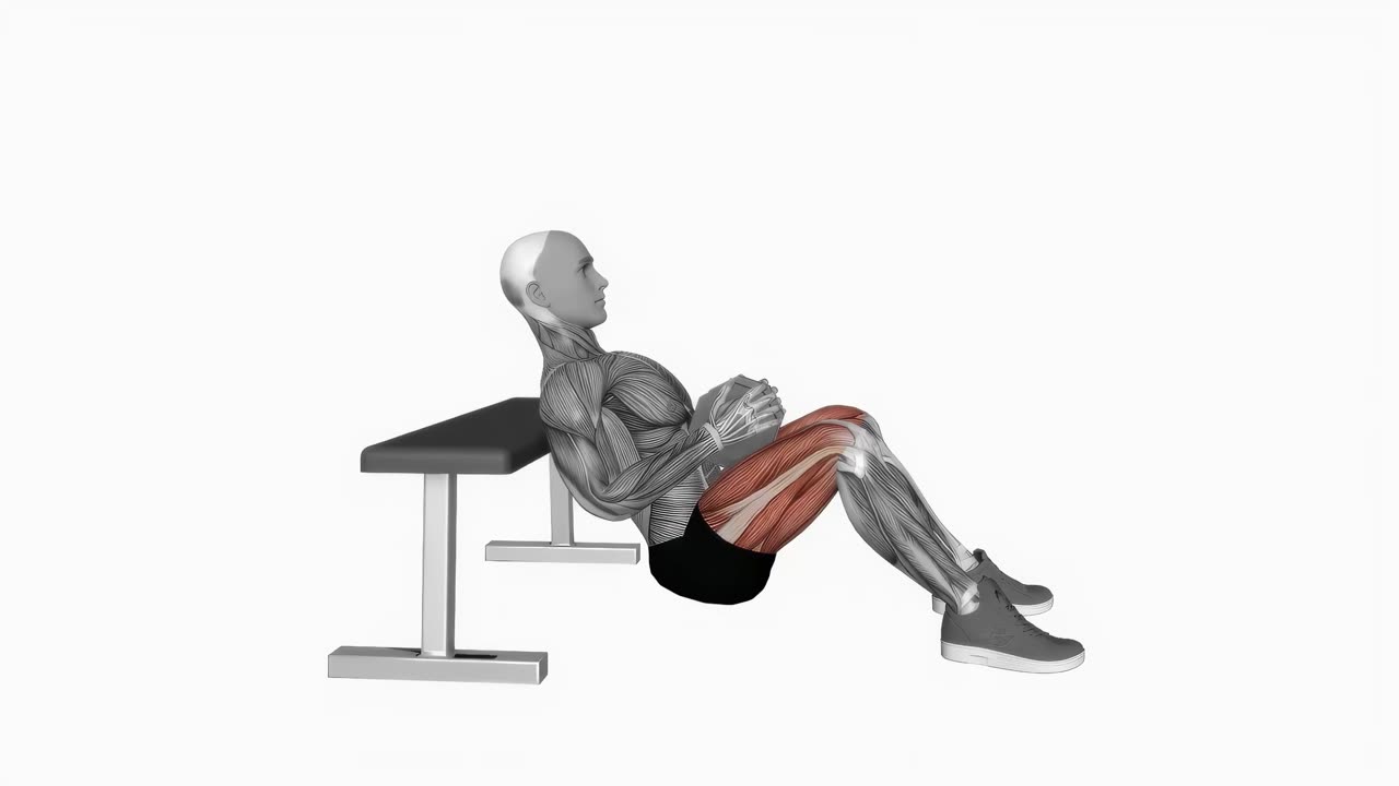 Hip thrust med hantel (version 2) - startposition