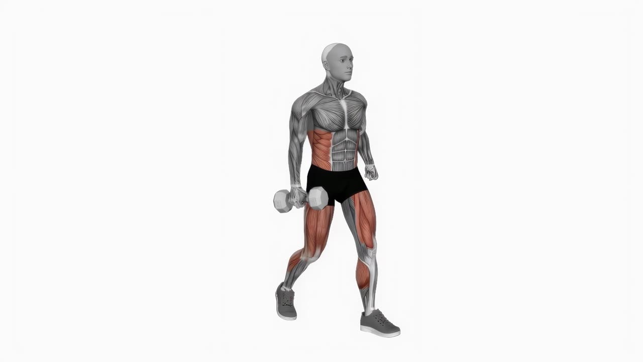 Hantel suitcase carry - startposition