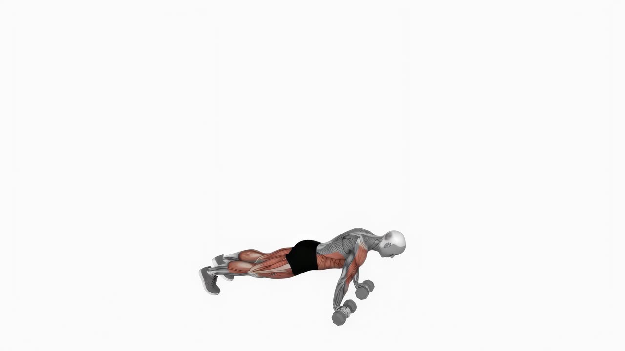 Burpee med hantel - startposition